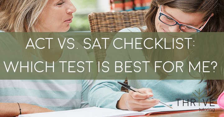 ACT vs. SAT Checklist: Which test is best for me?