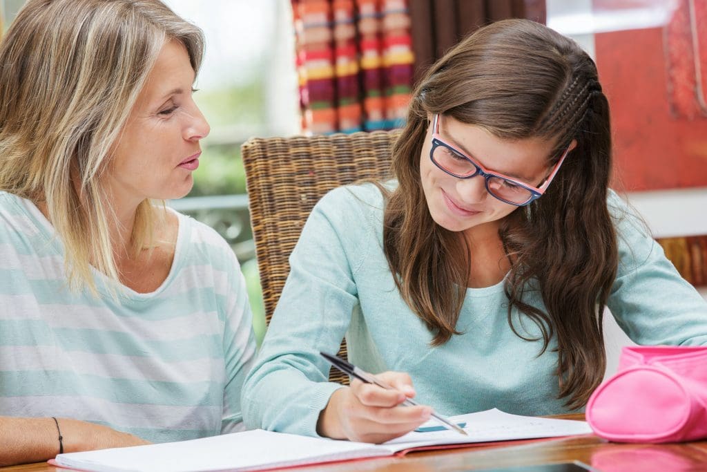 Photo of tutor in Raleigh, NC working with a high school student on her English homework